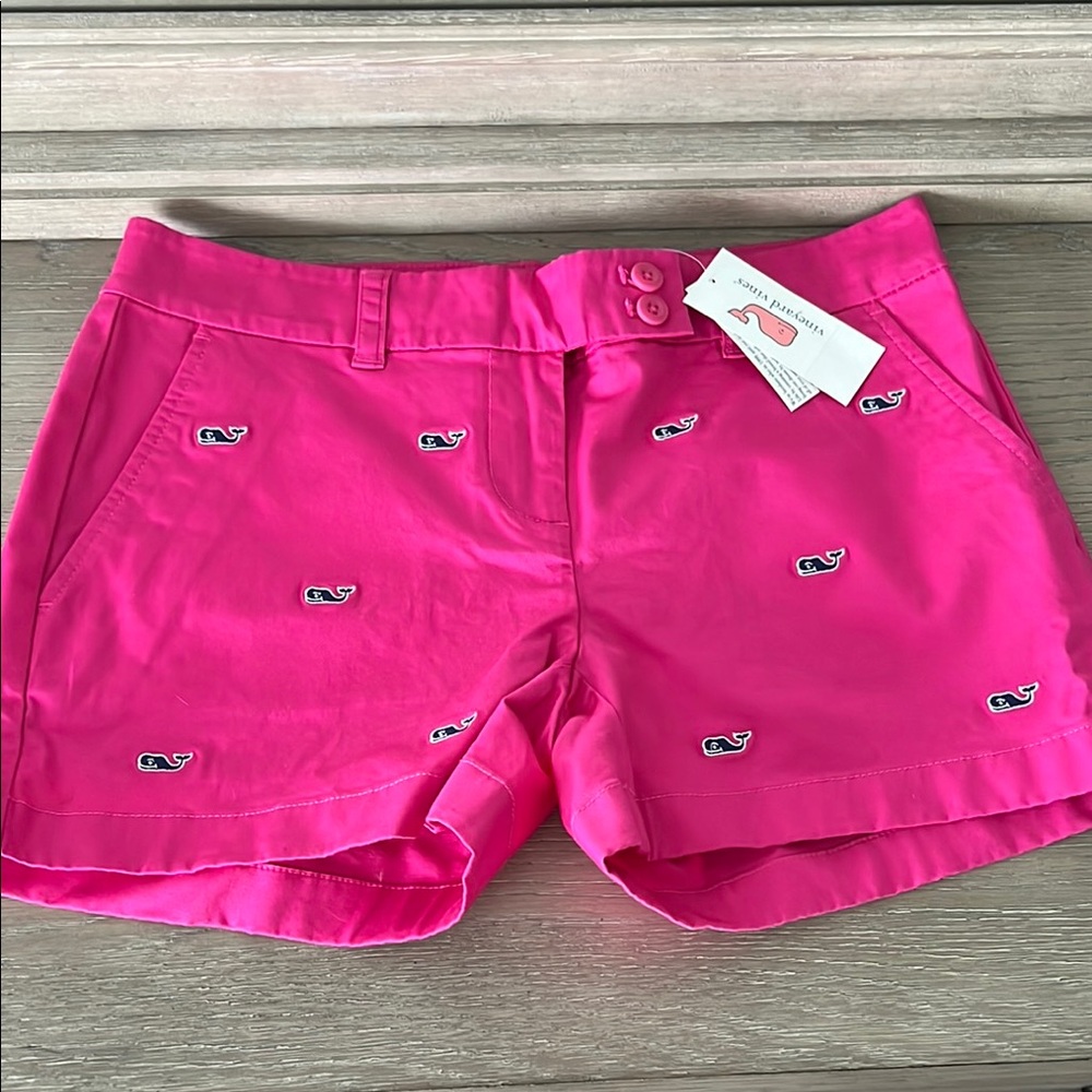 Vineyard Vines BEAND NEW Pink Shorts Tailored Cotton Blend